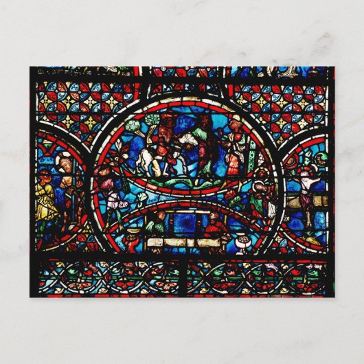 Venster met de Goede Samaritaan Briefkaart (Voorkant)