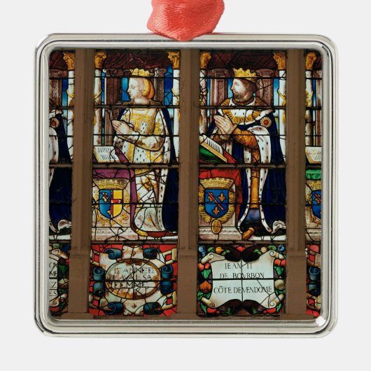 Venster met Louis de Bourbon Metalen Ornament (Voorkant)