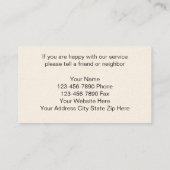 Venster Modes Visitekaartjes (Achterkant)