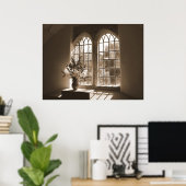 Venster Morning Light Church Poster (Thuiskantoor)