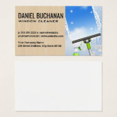Venster reinigen | Bubels van zeep Visitekaartje (Voorkant /achterkant)
