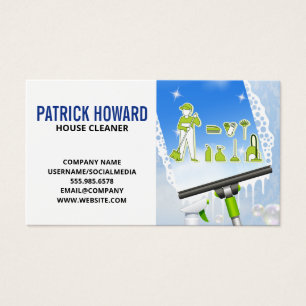 Venster reinigen Eekhoorn Schoonmaakstof Visitekaartje