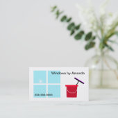 Venster reinigen visitekaartje (Staand voorkant)