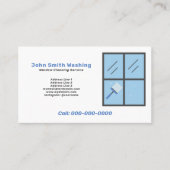 Venster reinigen visitekaartje (Voorkant)