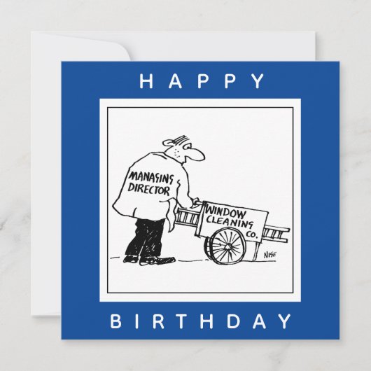 Venster reiniger met Windows-reinigingscabine Kaart (Voorkant)