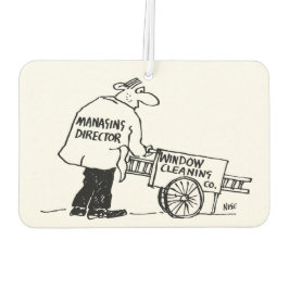 Venster reiniger met Windows-reinigingscabine Luchtverfrisser