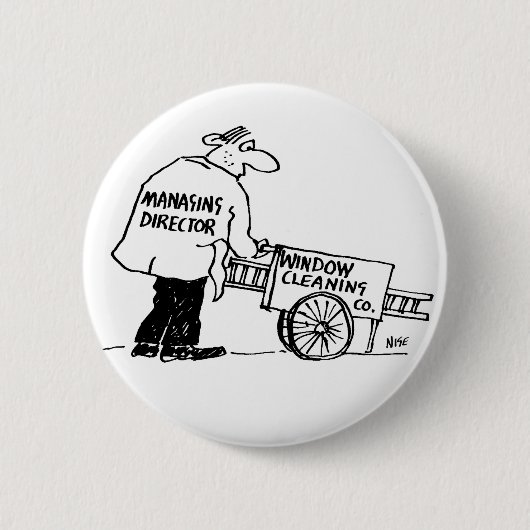 Venster reiniger met Windows-reinigingscabine Ronde Button 5,7 Cm (Voorkant)