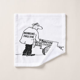 Venster reiniger met Windows-reinigingscabine Washandje