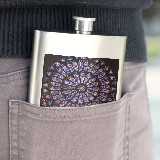 Venster Roos Notre Dame Cathedral Parijs Flacon (Voorbeeld)