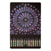 Venster Roos Notre Dame Cathedral Parijs Mini Klembord (Achterkant)