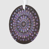 Venster Roos Notre Dame Cathedral Parijs Ornament (voorkant)