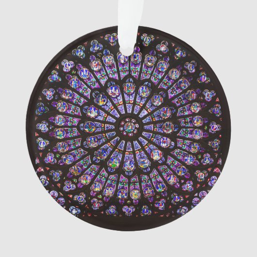 Venster Roos Notre Dame Cathedral Parijs Ornament (voorkant)