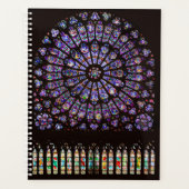 Venster Roos Notre Dame Cathedral Parijs Planner (Voorkant)
