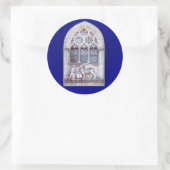 Venster San Marco Winged Lion Ronde Sticker (Tas)