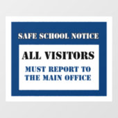 Venster Schoolbezoekersveiligheidsteken Raamsticker (Vel)