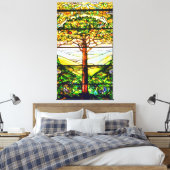 Venster spiritueel Schilderachtig landschap Canvas Afdruk (Insitu (Slaapkamer))