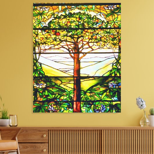 Venster spiritueel Schilderachtig landschap Canvas Afdruk (Insitu (Woonkamer))