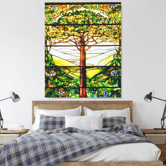 Venster spiritueel Schilderachtig landschap Canvas Afdruk (Insitu (Slaapkamer))