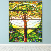 Venster spiritueel Schilderachtig landschap Canvas Afdruk (Insitu (Houten vloer))