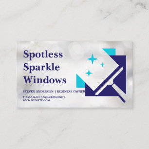 Venster Squeegee Sparkle Clean Visitekaartje