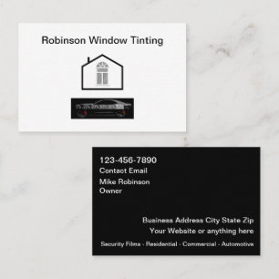 Venster Tinting Zonnefilm Visitekaartjes