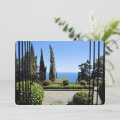 Venster Uitzicht Feestdagenkaart (Staand voorkant)