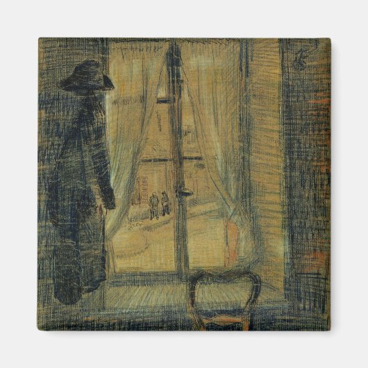 Venster van het Bataille Restaurant van Vincent va Magneet (Voorkant)