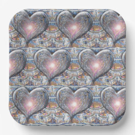 Venster van mijn hart papieren bordje