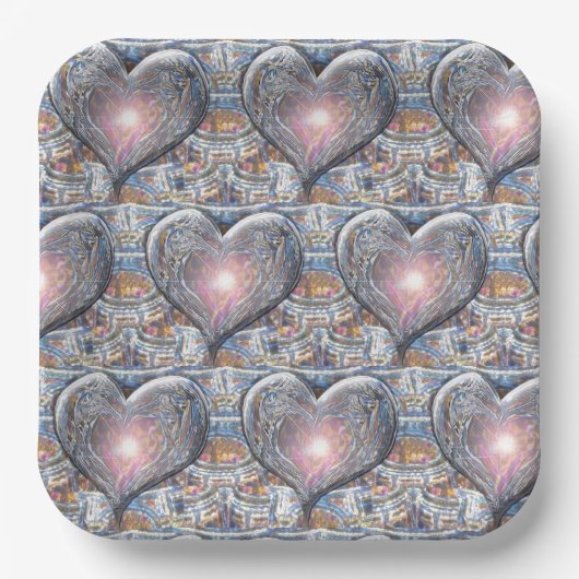 Venster van mijn hart papieren bordje (Voorkant)