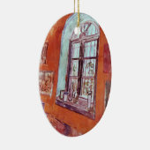 Venster van Vincent van Gogh's Studio op het Asiel Keramisch Ornament (Rechts)