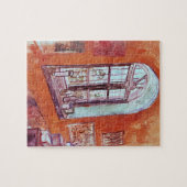 Venster van Vincent van Gogh's Studio op het Asiel Legpuzzel (Horizontaal)