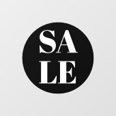 Venster Verkoop van modern winkelvenster Knippen Raamsticker (Vel)