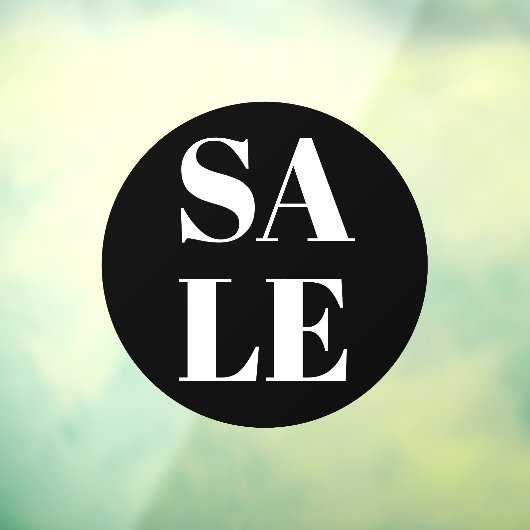 Venster Verkoop van modern winkelvenster Knippen Raamsticker (Vel 3)