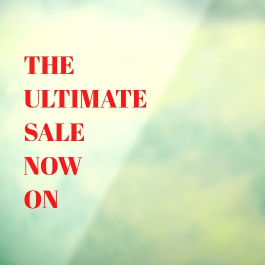 Venster Verkoop van modern winkelvenster Knippen Raamsticker (Vel 3)