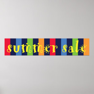 Venster Verkoop zomer Poster