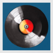 Venster Vinyl record vastklikken Raamsticker (Vel)