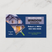 Venster wassen en reinigen visitekaartje (Voorkant)