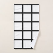 Venster Zwart-wit Bad Handdoek (Handdoek)