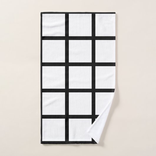 Venster Zwart-wit Bad Handdoek (Handdoek)