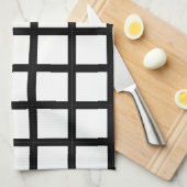 Venster Zwart-wit Theedoek (Quarter Fold)