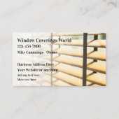 vensterbekleding en -bekleding visitekaartje (Voorkant)