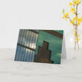 vensterglas kaart (Gele Bloem)