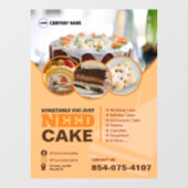 Vensterklemming voor bakkerijdiensten raamsticker (Vel)