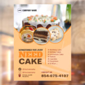 Vensterklemming voor bakkerijdiensten raamsticker (Vel 2)