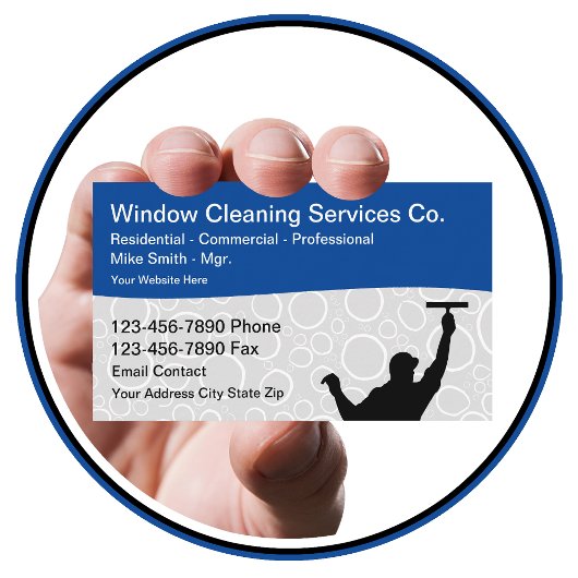 Vensterreiniging Professionele Visitekaartjes