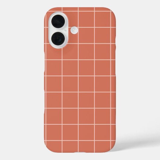 Vensterruit Tangerine Terracotta Case-Mate iPhone Case (Achterkant)