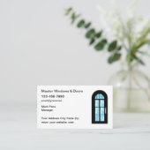 Vensters en deuren Moderne Visitekaartjes (Staand voorkant)