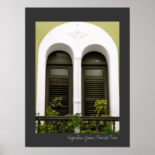 Vensters van de Groene Architectuur Puerto Rico va Poster