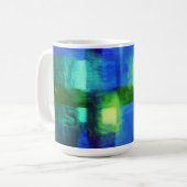 Vensters van Maderi - Abstracte Kunst Koffiemok (Voorkant links)