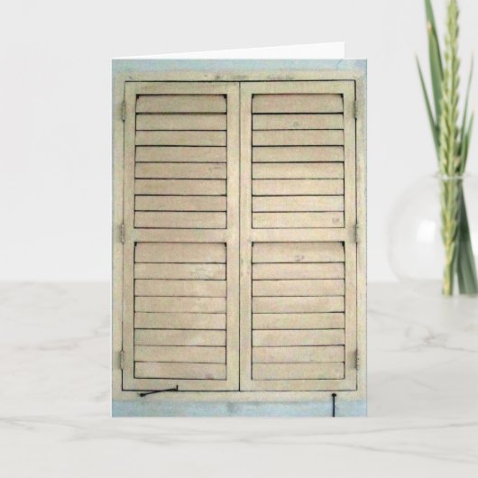 venstersluiter kaart (Voorkant)